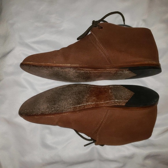 Thorocraft Men’s Brown Canvas Desert Trevor Ankle Chukka Boots Size EU 42 US 9 - Picture 4 of 12